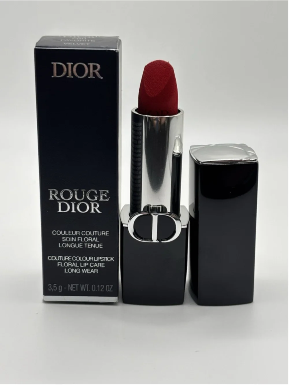 Dior Rouge Dior 760 Favorite Velvet Lipstick Couture Long Wear Floral Care 3.5g